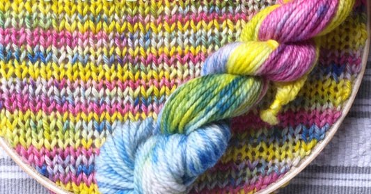 Surf N' Sun Hand Dyed Sock Yarn