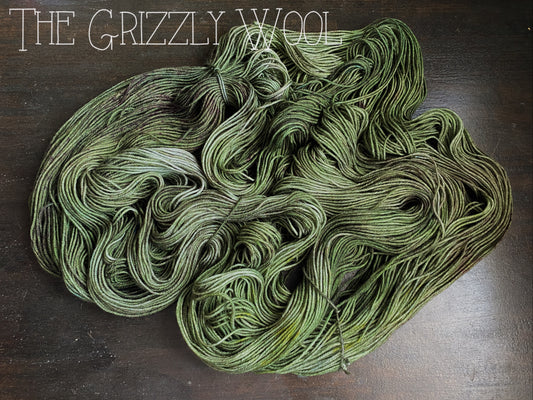 “Avocado” Hand Dyed Yarn